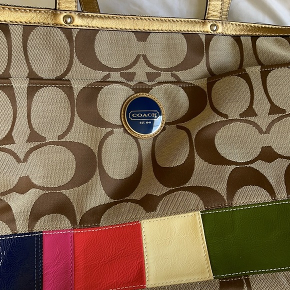 90’s coach bag, never used & cute color blocking! - Picture 2 of 3